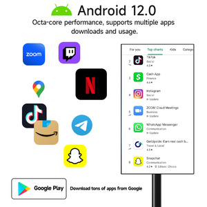 Monitor LCD Portatile Smart <span class=keywords><strong>TV</strong></span> da 21,5 Pollici con Supporto da Pavimento, Display Digitale Ultra Sottile <span class=keywords><strong>All</strong></span>-<span class=keywords><strong>in</strong></span>-<span class=keywords><strong>One</strong></span> - Product Image 2