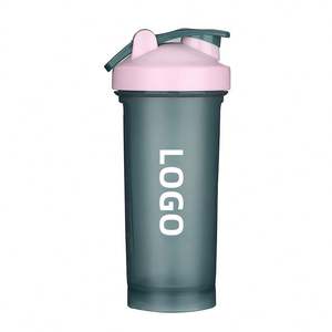 Custom Logo <b>Protein</b> <b>Shaker</b> Bottle with <b>Metal</b> Ball <b>Protein</b> Powder Shake Mixing Water Bottle Gym Fitness <b>Shaker</b> Cup - Product Image 3
