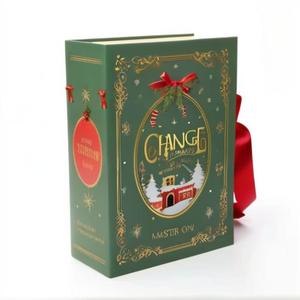 Custom Large <strong>Christmas</strong> New Year 3D <strong>Design</strong> Pop up Paper Book Shape <strong>Gift</strong> Packaging <strong>Gift</strong> Boxes With Ribbon - Product Image 6