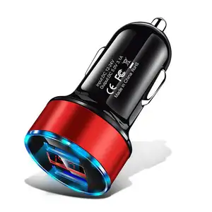 Caricabatteria da auto USB 75W adattatore per telefono a ricarica rapida in auto 15A per iPhone 14 per Samsung S22 Ultra Car Quick Charge
