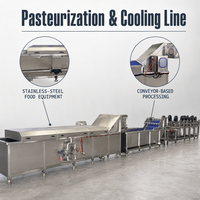 Équipement de pasteurisation continue en acier inoxydable, ligne de chauffage et de refroidissement pour les projets de transformation des fruits et légumes