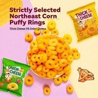 Snacks de queso inflados semiblandos con sabor a cebolla, sin grasas trans, salados, 35g, para fiestas KTV, uso doméstico y ocio - Directo de fábrica