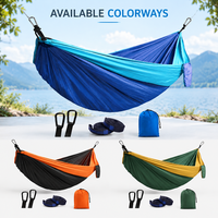 Ultraleichte Fallschirm-Nylon-Camping-Hängematte, faltbare, tragbare Einzelpersonen-Schaukel für Wandern und Outdoor-Reisen