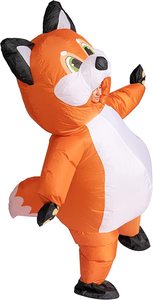 Costume gonfiabile di Halloween della volpe di taglia unica Unisex adulto animale del corpo intero di super settembre - Product Image 3