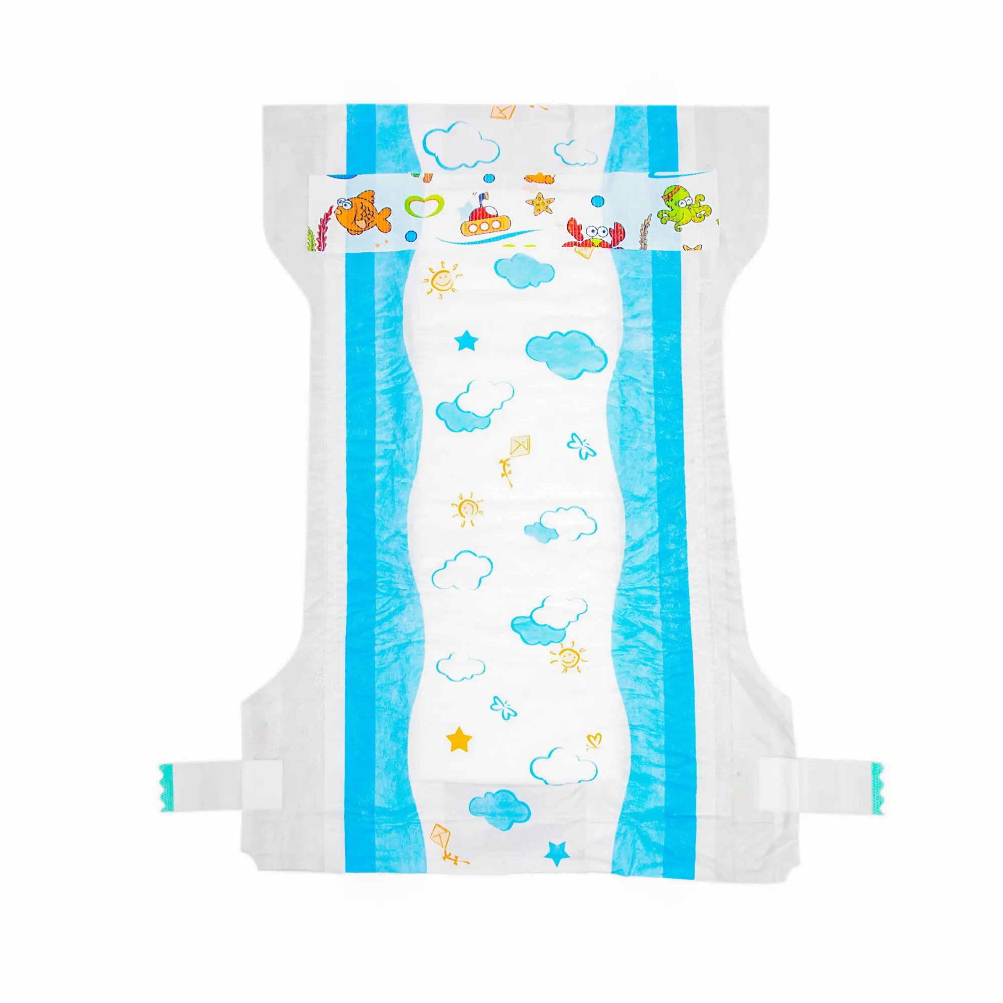 S CUT MAGIC TAPE custom plastic disposable baby diaper nappy bag