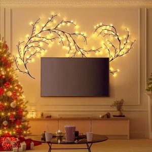 Guirnalda de Luces LED de Mimbre, Luces Decorativas USB <span class=keywords><strong>para</strong></span> Interiores, Hogar, Dormitorio, Bodas, Fiestas, Navidad - Product Image 5