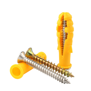 Vàng nhựa tường mở rộng cắm và vít loại thiết lập 6/8/10mm Nylon tường Neo với vít tự khai thác - Product Image 5