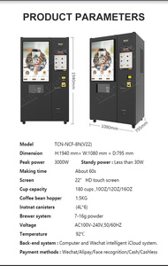 Bean to Cup <b>Coffee</b> Vending <b>Machine</b> <b>Fully</b> <b>Automatic</b> Cold Drinks Vending <b>Machine</b> for Business with Multi Language Support - Product Image 6