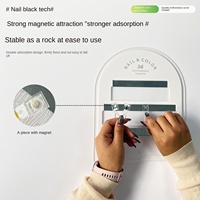 Tableau de couleurs magnétique Arc pour vernis à ongles – Panneau de nuancier acrylique détachable pour échantillonnage et présentation de vernis gel, Outil de vente en gros pour salons