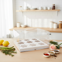 Boîtes à cupcakes transparentes 4, 6, 8, 12 emplacements avec cadeau – Emballage en plastique pour desserts, biscuits, muffins, idéal pour fêtes, pâtisseries, mariages