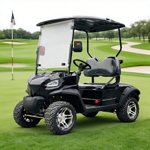 Utilitaire personnalisé de luxe <span class=keywords><strong>chasse</strong></span> hors route 72V Lithium 4 roues voiturette de Golf 4 places rue légale avec pare-brise - Product Image 1