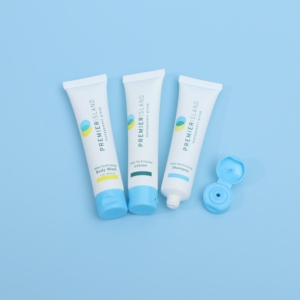 Biểu tượng tùy chỉnh nhựa trắng Ống mỹ phẩm bao bì 30ml đến 200ml năng lực với Flip-Cap - Product Image 4