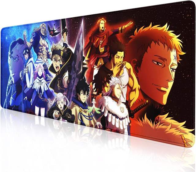 Japanese Anime Character Extended Gaming Mouse Pad Large Size 3mm Natural Rubber Base Edged Non-Slip Office/Home Desk Mat