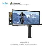 Équipement publicitaire extérieur de haute qualité, conception personnalisée, écran LED vertical grand format, panneau d'affichage sur poteau, IP65 résistant aux intempéries