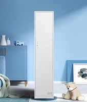Casier en acier à une porte, armoire de rangement métallique pour école, gymnase, bureau, appartement, chambre à coucher, meubles