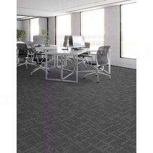 Alfombras Modulares Modernas para Oficina, Venta al por Mayor, 50*50cm, PP, Pelo Cortado, Duraderas, Antideslizantes, de Nailon de Pelo Alto, Diseño Abstracto, Fabricación a Máquina - Product Image 1