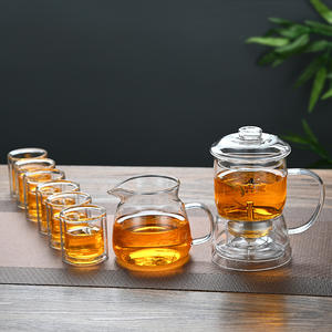 14Oz 400Ml Design classico teiera in vetro borosilicato uso a mano <span class=keywords><strong>tisana</strong></span> regalo <span class=keywords><strong>Set</strong></span> con fondo a pressione per caffè - Product Image 6