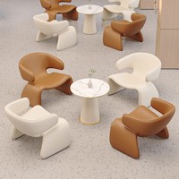 Fauteuil individuel créatif : Fauteuil de luxe de style scandinave, design moderne minimaliste pour salons, maisons d'hôtes et hôtels