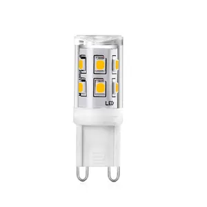 G9 lampu LED AC220-240V 2W lampu Halogen 20W, lampu sudut 360 derajat untuk lampu kristal rumah