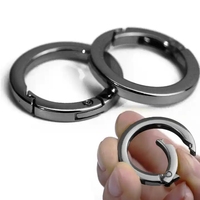 Porte-clés personnalisé avec logo, accessoires en métal plat, fermoir réglable, anneau ouvert en alliage métallique