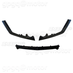 ลิ้นกันชนหน้าสำหรับ Ford Mustang GT500 ปี 2015-2021 รุ่น Style GT500 AMMP สีดำด้าน/เงา - Product Image 3
