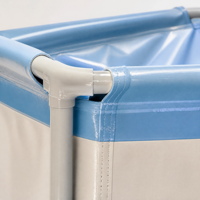 Aufblasbarer Outdoor-Rahmenpool aus PVC – faltbar, tragbar, UV-geschützt, Sonnenschutz für Kinder, mit Filterung
