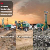 Machine d'exploration géotechnique, foreuse à tarière à vendre pour puits d'eau et prélèvement d'échantillons de sol