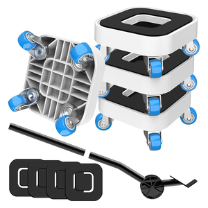 Deslizador de Muebles de Acero Inoxidable Resistente con Ruedas de Goma, Elevador, Rodillo para Cocina, Sala de Estar, Baño, Comedor - Product Image 5