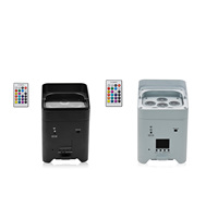 Projecteurs LED sans fil 6*18W RGBWAUV 6-en-1 sur batterie DMX512 pour éclairage de scène et fêtes de mariage