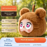 Altavoz Asistente de Voz con IA de Peluche, Directo de Fábrica, con Pantalla de 2 Pulgadas, para 80 Idiomas, Batería de 1000 mAh, Salida de 2W, para Uso en Interiores y Exteriores