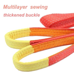 Sf 7:1 đôi ply Polyester phẳng Trung Quốc nhà sản xuất sợi Sling eslingas de poliester planas vải Sling cho nâng - Product Image 2
