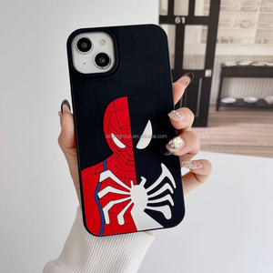Venta al por mayor 3D silicona funda de teléfono móvil para iPhone 17 <span class=keywords><strong>16</strong></span> 15 14 Pro Max goma escudo Iron Man cubierta 13 12 11 - Product Image 2