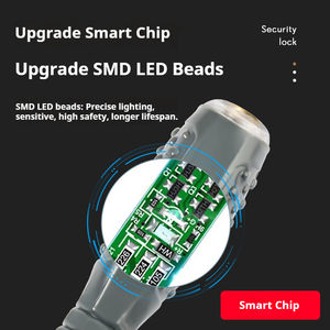 <span class=keywords><strong>Tournevis</strong></span> <span class=keywords><strong>plat</strong></span>/Phillips populaire à manche en plastique avec testeur de tension et indicateur - Outil d'électricien - Product Image 4