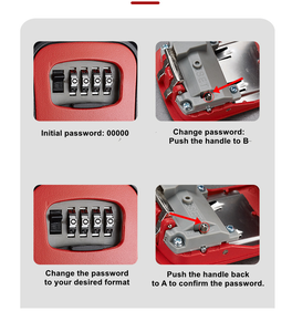 OEM Key <b>Box</b> Lockbox PVC Aluminum <b>Lock</b> Body Shackle Resettable Key Safe <b>Box</b> Model Rings House Keys Wall Mounted Hanging Home Use - Product Image 5