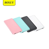 Vender bien Mini Power Bank 10000mAh Dual Usb Cargador portátil Ultra Slim Powerbanks para móvil con 2 puertos USB