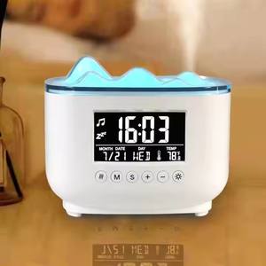 Machine à son diffuseur d'huiles essentielles avec haut-parleur BT, réveil numérique, lumière ambiante 7 couleurs - Product Image 2