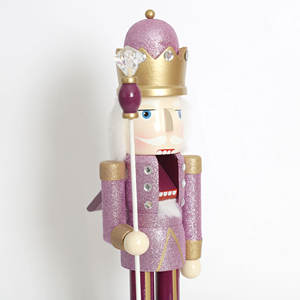 50cm 원목 크리스마스 호두까기 인형 세트, 창의적인 광택 마감 공예 장식, 축제 홈 장식품 및 선물 - Product Image 4