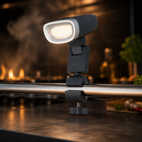Lampe de barbecue rechargeable COB LED IP65 étanche, rotation à 360°, charge Type-C pour balcon/cour/plage/pique-nique 3
