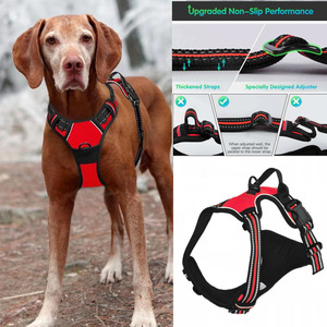 Ensemble de harnais pour chien, veste personnalisée, harnais d'entraînement pour chien réglable, harnais anti-traction pour chien et laisse - Product Image 2