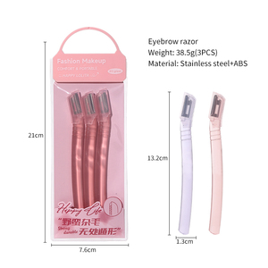 Di alta qualità in acciaio inox lama riutilizzabile di sicurezza per sopracciglia <span class=keywords><strong>rasoio</strong></span> per capelli viso per capelli <span class=keywords><strong>rasoio</strong></span> Set per le signore LLT05 - Product Image 5