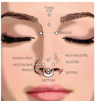 Anneaux de nez 18G 20G en acier chirurgical inoxydable, clous de nez, labrets, bijoux de piercing pour femmes et hommes