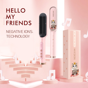 Cepillo Alisador de Cabello de Cerámica Patentado, Calentamiento PTC, 9 Ajustes de Temperatura, Tecnología Iónica, Pantalla LCD, Protección Contra Sobrecalentamiento - Product Image 6