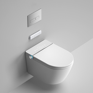 WC intelligent suspendu avec bidet intégré et capteur de pied pour chasse d'eau automatique, ensemble complet HMW-GS1 Lo - Product Image 1