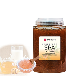 <span class=keywords><strong>Gommage</strong></span> exfoliant au gel de coquille de noix naturelle avec parfum de rose/lait et miel pour un nettoyage en profondeur des mains, des pieds et du corps - Product Image 2