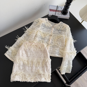 Completi da <span class=keywords><strong>donna</strong></span> con top e gonna in pizzo, <span class=keywords><strong>abbigliamento</strong></span> all'ingrosso - Product Image 1