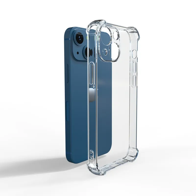 Classic soft TPU transparent clear shockproof mobile phone cases for iphone 14 13 12 11 pro max 12 mini phone bag