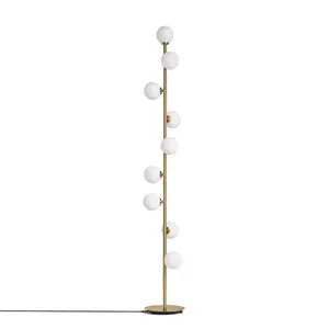 Nordico di lusso in piedi moderno angolo di vetro oro Art Designer Led lampade da terra per soggiorno camera da letto arredamento