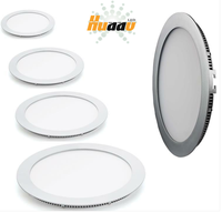 Plafonnier LED moderne ultra-fin rond et carré 3W 6W 9W 12W 15W, éclairage intérieur, lampe LED, panneau lumineux LED pour bureau
