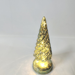 Nouveau style beau arbre en verre fait à la main artisanat décorations pour la maison arbre <span class=keywords><strong>de</strong></span> noël avec lumière led pour la décoration <span class=keywords><strong>de</strong></span> noël - Product Image 4
