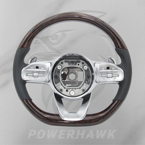 メルセデスベンツ W204 W212 W213 W218 C217 W222 GLS Gクラス G63 C63 AMG用プレミアムピーチウッドステアリングホイール レトロフィットアクセサリー - Product Image 1